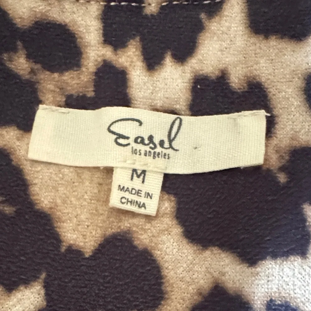 Easel Los Angeles Leopard Print Moto Jacket Women’s M - Picture 6 of 8